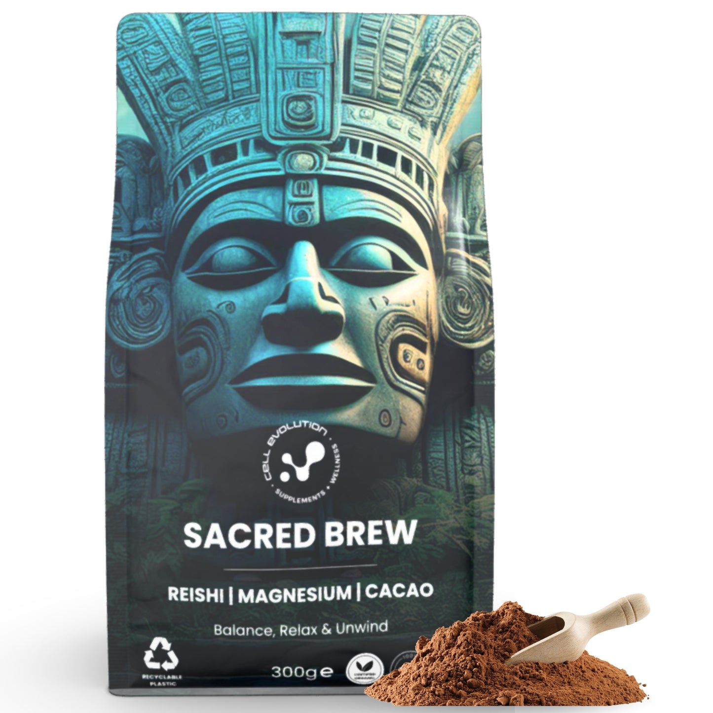 Ceremonial Cacao Sleep Drink with Magnesium & Reishi - Cell Evolution HQ