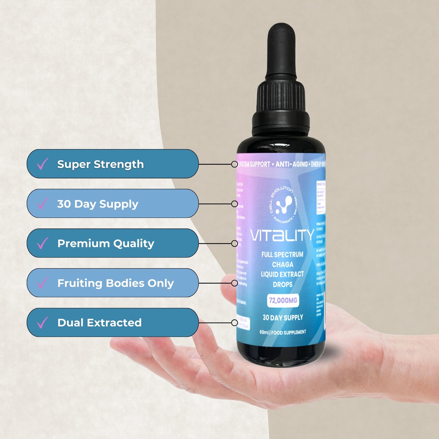 
                  
                    Vitality - Chaga - Anti-Aging - Cell Evolution HQ
                  
                