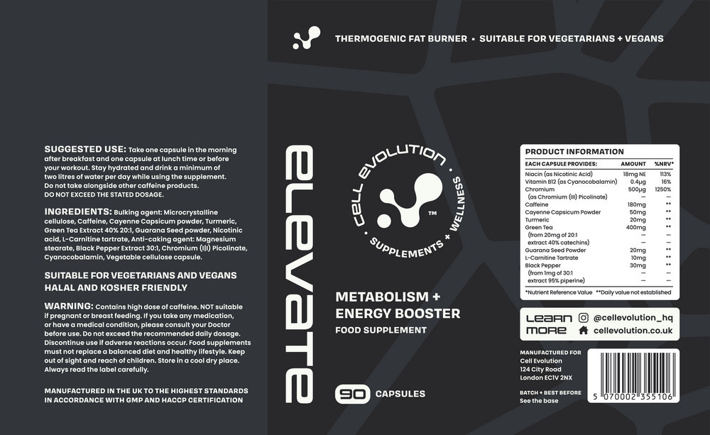 
                  
                    Elevate - Metabolism + Energy Booster - Cell Evolution HQ
                  
                